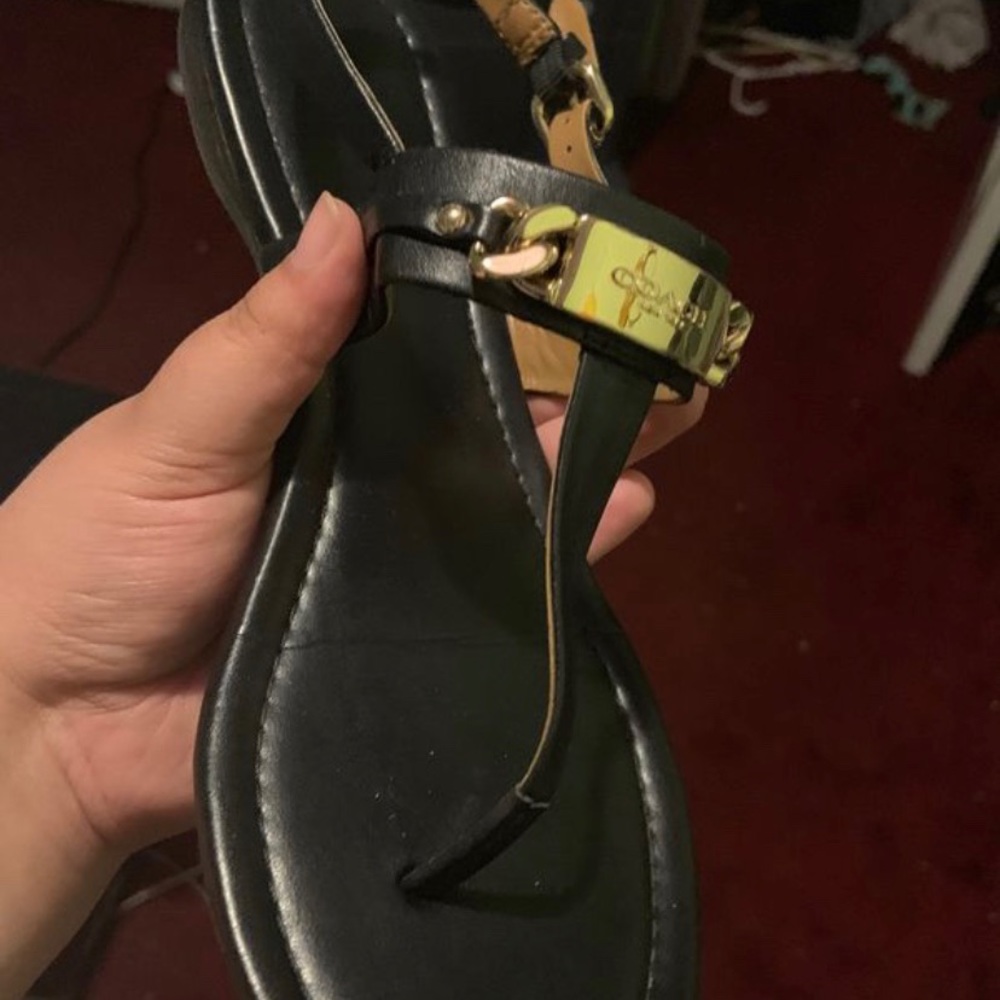 Black Coach Sandals